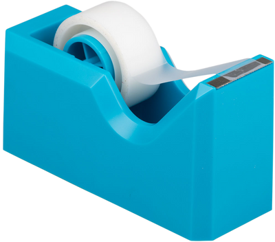 Blue Office Desk Set (Stapler, Tape Dispenser, and Pen Holder)