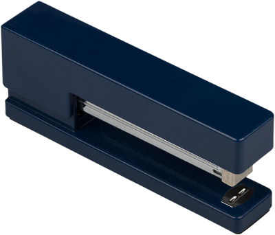 Navy Blue Office Desk Set (Stapler, Tape Dispenser, and Pen Holder)