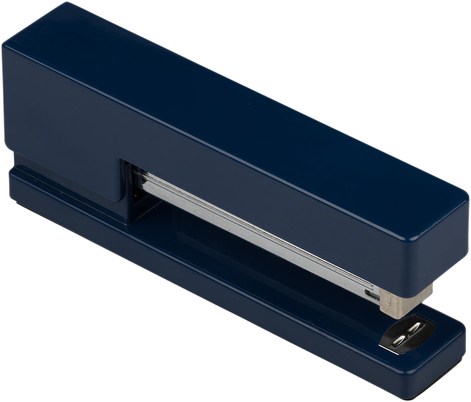 Navy Blue Office Desk Set (Stapler, Tape Dispenser, and Pen Holder)