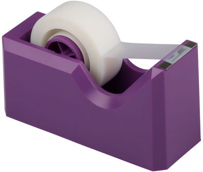 Purple Office Desk Set (Stapler, Tape Dispenser, and Pen Holder)