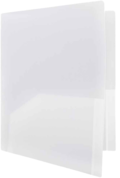 Clear 9 x 12 Plastic Heavy Duty Folders