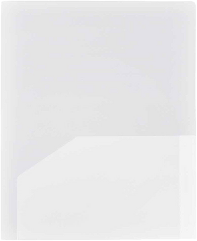 Clear 9 x 12 Plastic Heavy Duty Folders