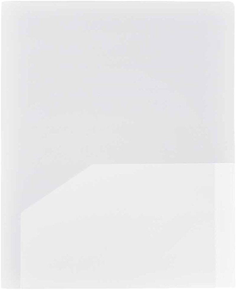 Clear 9 x 12 Plastic Heavy Duty Folders