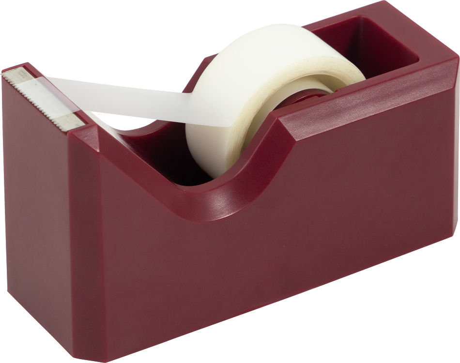 Burgundy Tape Dispenser