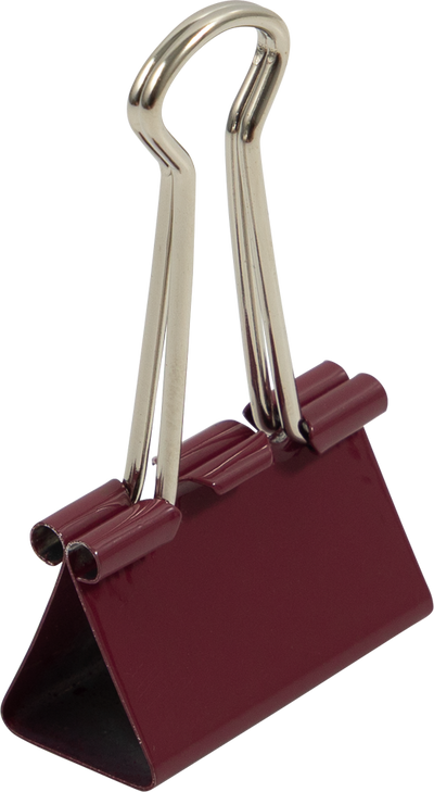 Burgundy Medium 32mm Binder Clips - 15 Pack