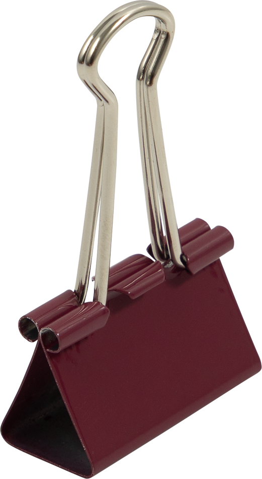Burgundy Medium 32mm Binder Clips - 15 Pack