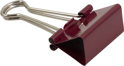 Burgundy Medium 32mm Binder Clips - 15 Pack