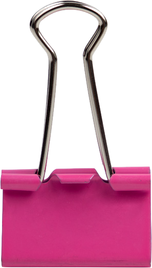 Pink Medium 32mm Binder Clips - 15 Pack