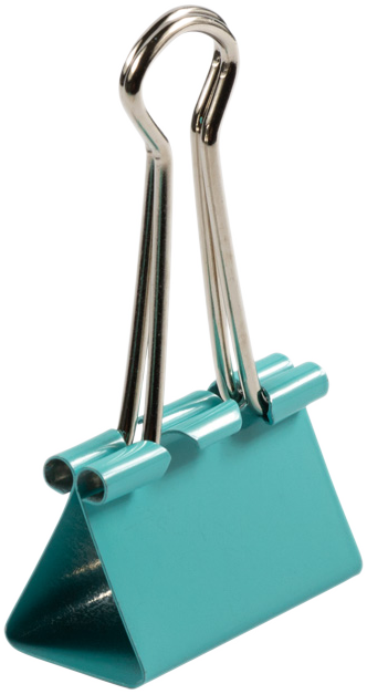 Teal Medium 32mm Binder Clips - 15 Pack