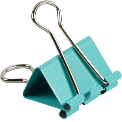 Teal Medium 32mm Binder Clips - 15 Pack