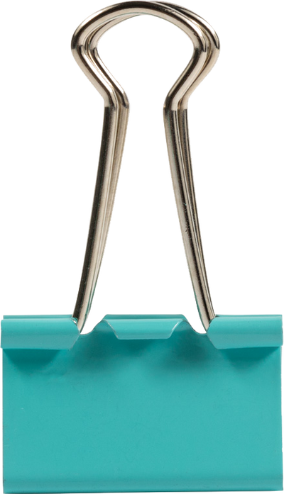 Teal Medium 32mm Binder Clips - 15 Pack