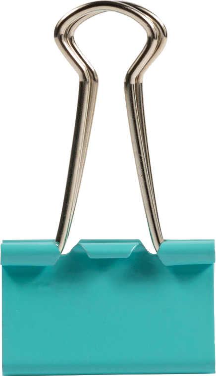 Teal Medium 32mm Binder Clips - 15 Pack
