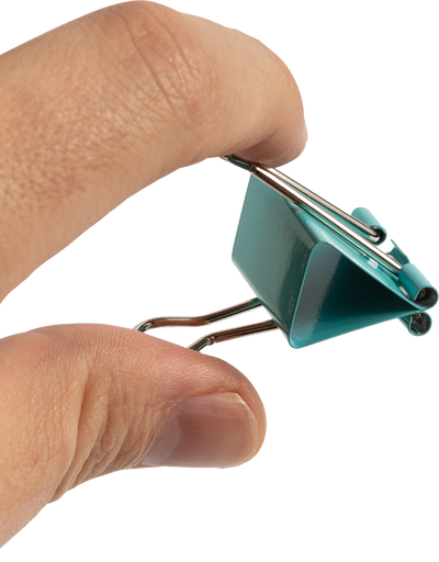 Teal Medium 32mm Binder Clips - 15 Pack