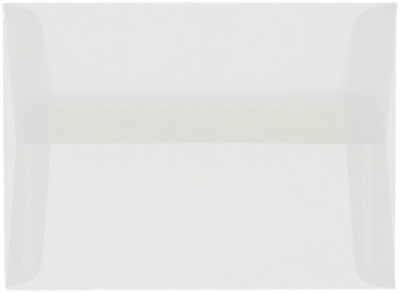 Clear Translucent 28lb A1 Invitation Envelopes (3 5/8 x 5 1/8)