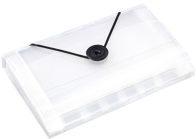Clear Coupon Size 13 Pocket Expanding Files (4 1/4 x 6 3/4)