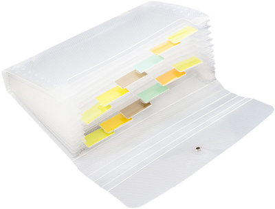 Clear Coupon Size 13 Pocket Expanding Files (4 1/4 x 6 3/4)