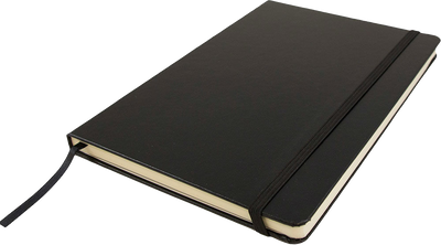 Black Large 5 7/8 x 8 1/2 Notebooks (100 Lined Pages)