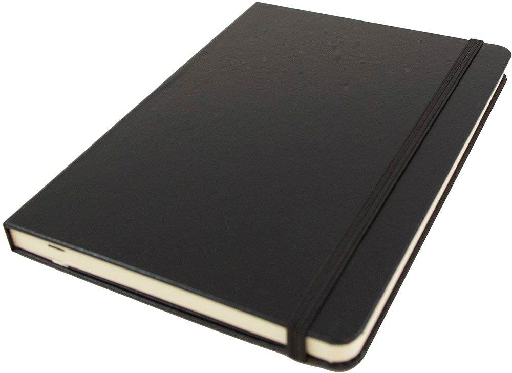 Black Medium 5 x 7 Notebooks (100 Lined Pages)