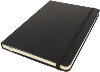 Black Medium 5 x 7 Notebooks (100 Lined Pages)