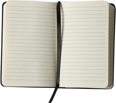 Black Small 3 3/4 x 5 5/8 Notebooks (100 Lined Pages)