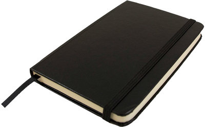 Black Small 3 3/4 x 5 5/8 Notebooks (100 Lined Pages)