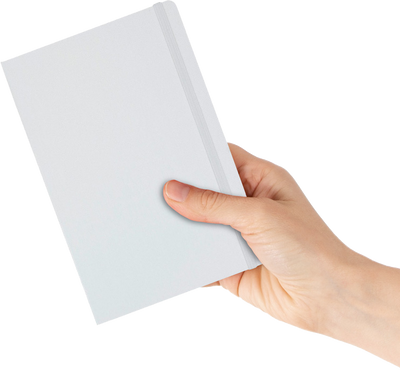 White Large 5 7/8 x 8 1/2 Notebooks (100 Lined Pages)