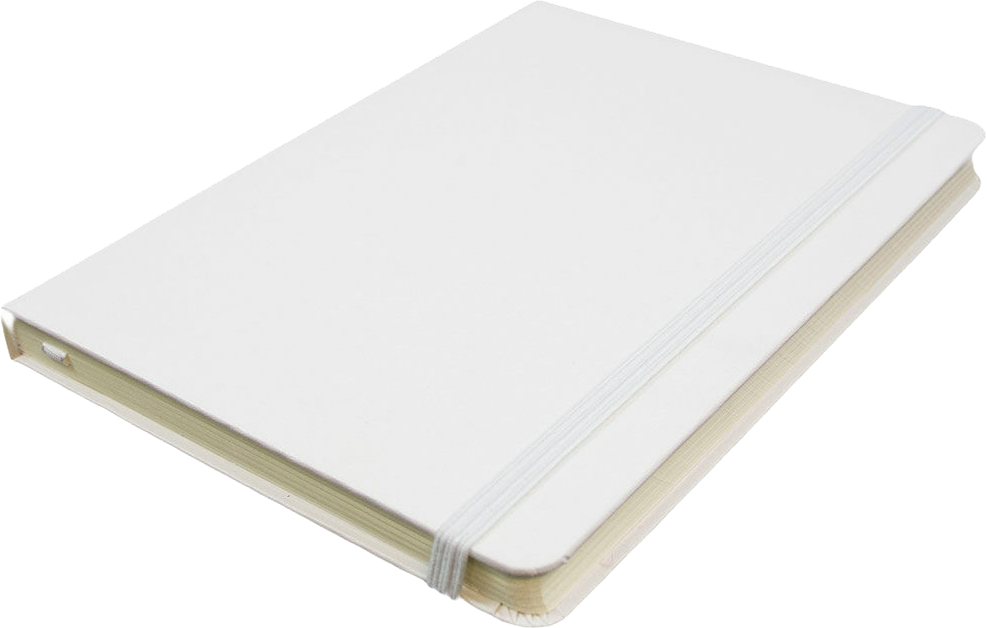 White Medium 5 x 7 Notebooks (100 Lined Pages)