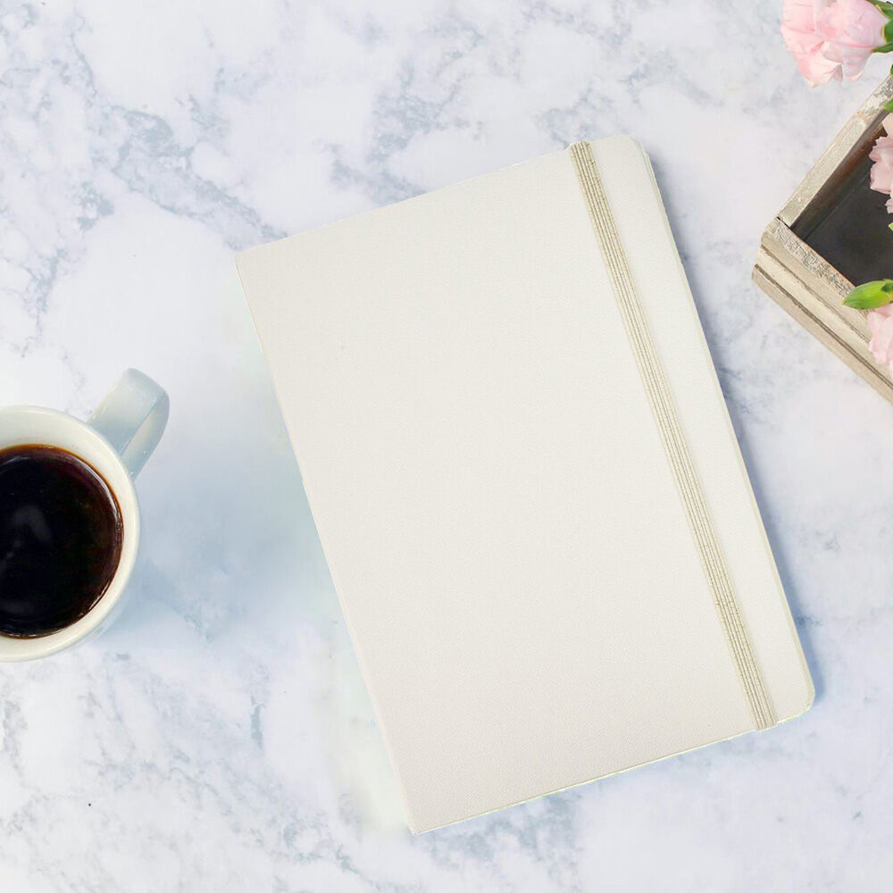 White Medium 5 x 7 Notebooks (100 Lined Pages)