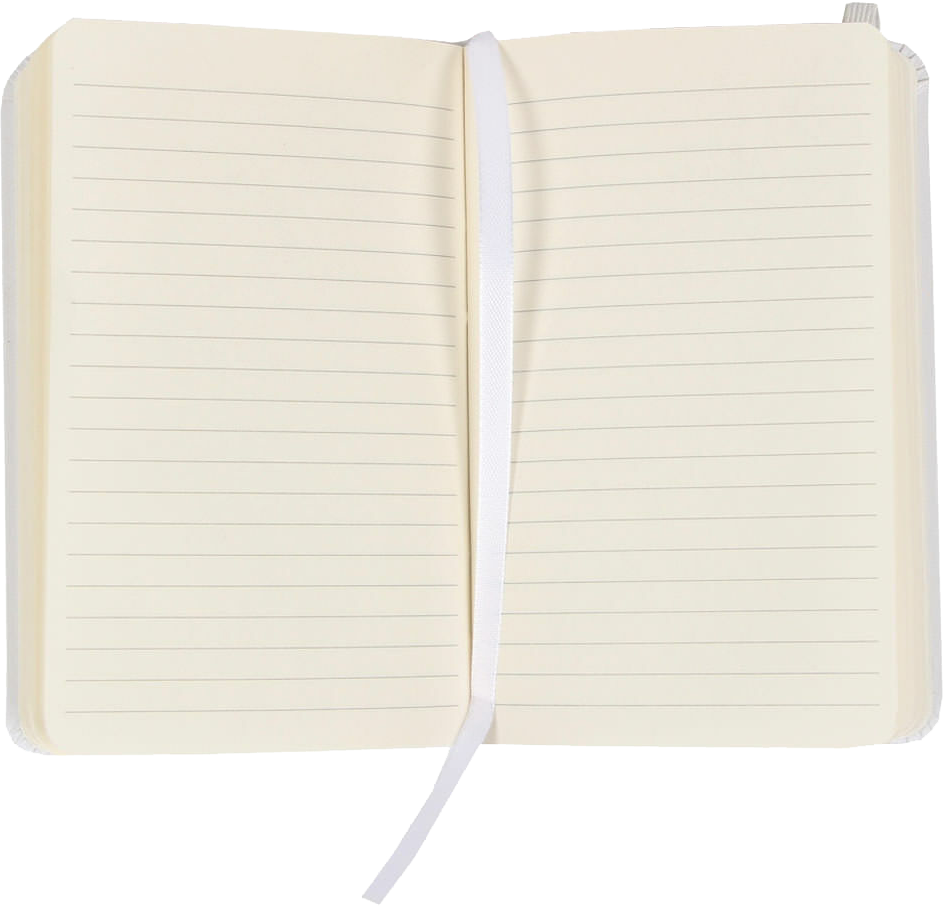 White Small 3 3/4 x 5 5/8 Notebooks (100 Lined Pages)