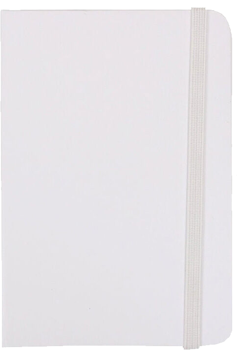 White Small 3 3/4 x 5 5/8 Notebooks (100 Lined Pages)