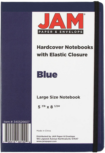 Blue Large 5 7/8 x 8 1/2 Notebooks (100 Lined Pages)