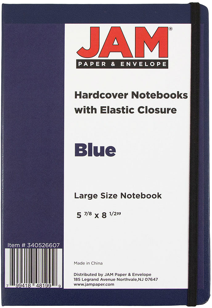 Blue Large 5 7/8 x 8 1/2 Notebooks (100 Lined Pages)