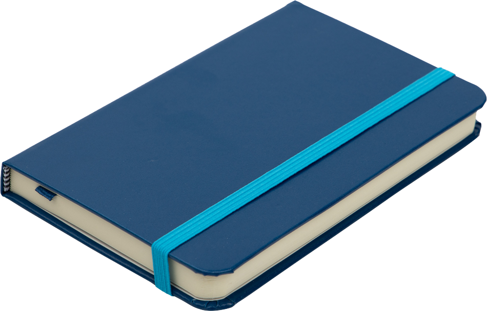 Blue Small 3 3/4 x 5 5/8 Notebooks (100 Lined Pages)