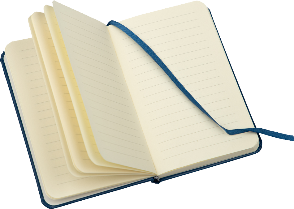 Blue Small 3 3/4 x 5 5/8 Notebooks (100 Lined Pages)