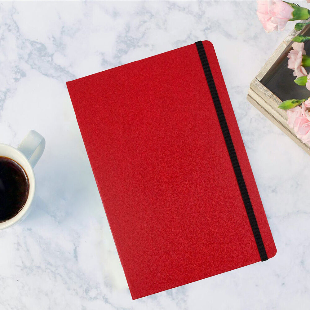 Red Large 5 7/8 x 8 1/2 Notebooks (100 Lined Pages)