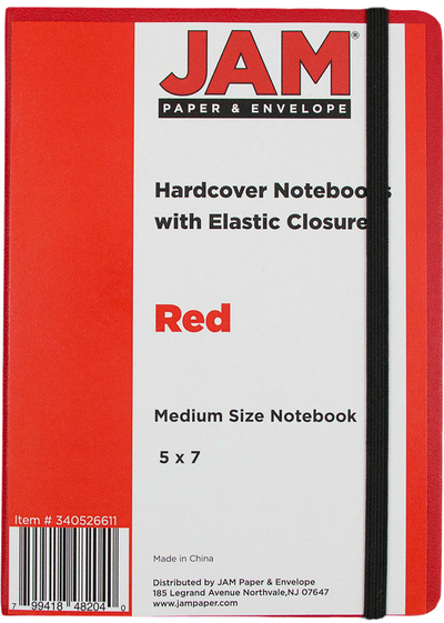 Red Medium 5 x 7 Notebooks (100 Lined Pages)