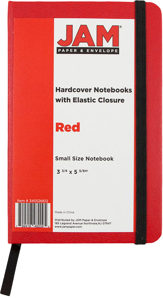 Red Small 3 3/4 x 5 5/8 Notebooks (100 Lined Pages)