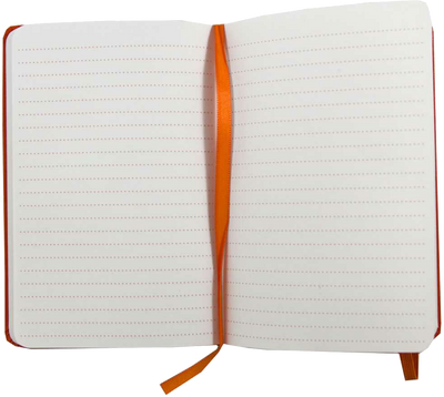 Sunburst Orange Travel Size 4 x 6 Notebooks (70 Dotted Pages)