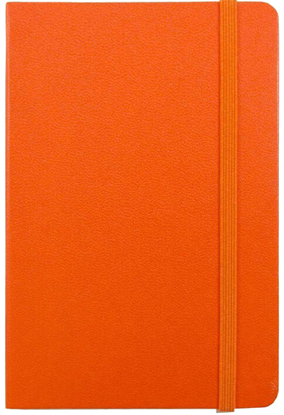 Sunburst Orange Travel Size 4 x 6 Notebooks (70 Dotted Pages)