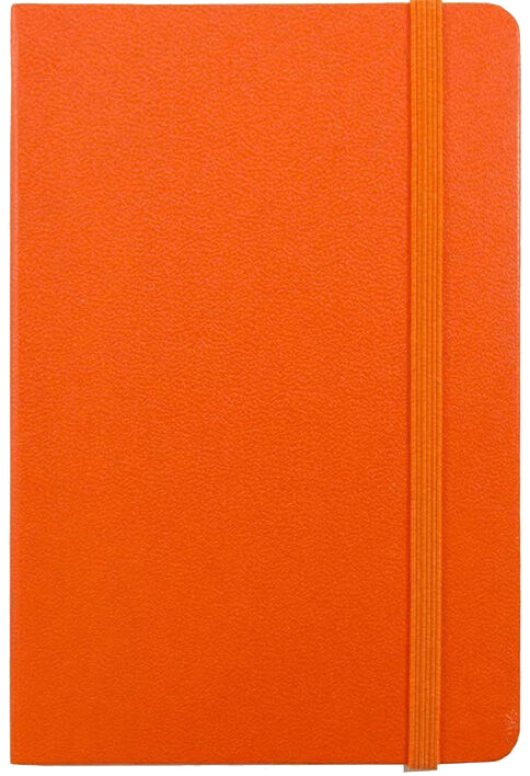 Sunburst Orange Travel Size 4 x 6 Notebooks (70 Dotted Pages)
