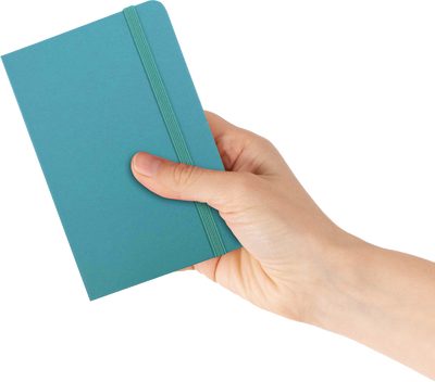 Caribbean Blue Travel Size 4 x 6 Notebooks (70 Dotted Pages)