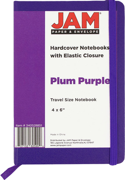 Plum Purple Travel Size 4 x 6 Notebooks (70 Dotted Pages)