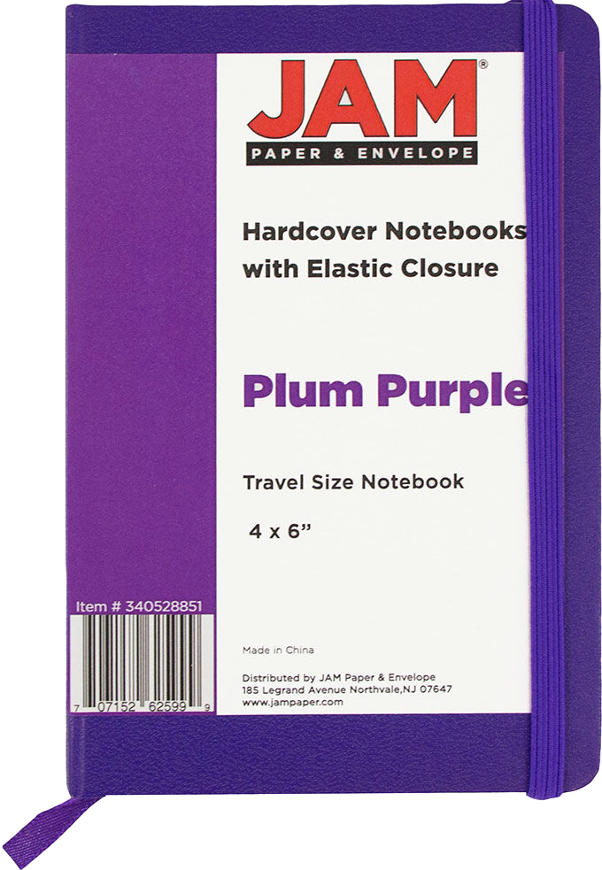 Plum Purple Travel Size 4 x 6 Notebooks (70 Dotted Pages)