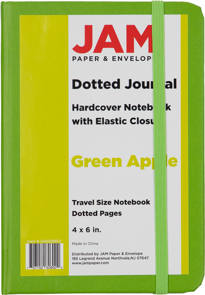 Green Apple Travel Size 4 x 6 Notebooks (70 Dotted Pages)
