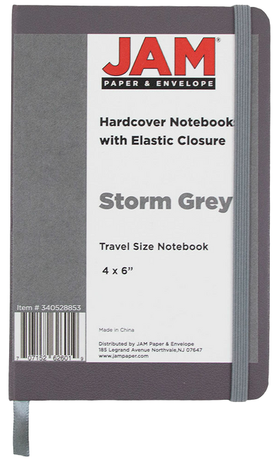 Storm Gray Travel Size 4 x 6 Notebooks (70 Dotted Pages)