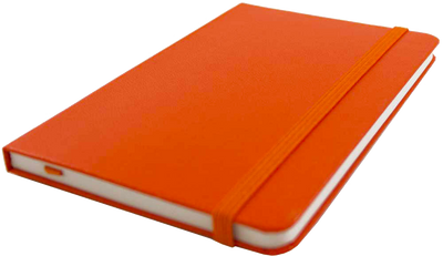Sunburst Orange Large 5 7/8 x 8 1/2 Notebooks (70 Dotted Pages)