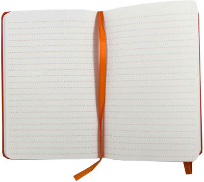 Sunburst Orange Large 5 7/8 x 8 1/2 Notebooks (70 Dotted Pages)