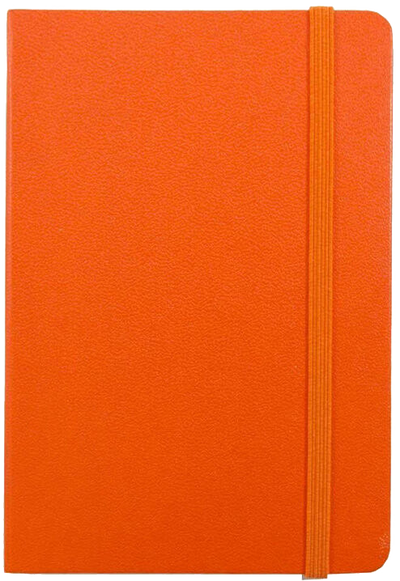 Sunburst Orange Large 5 7/8 x 8 1/2 Notebooks (70 Dotted Pages)
