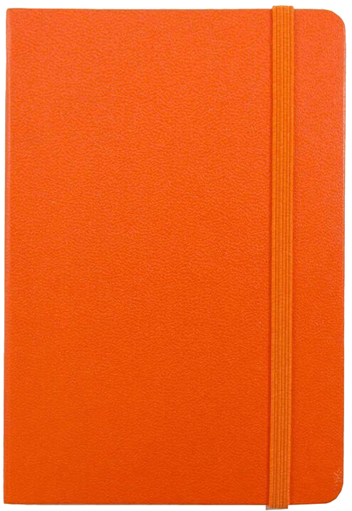 Sunburst Orange Large 5 7/8 x 8 1/2 Notebooks (70 Dotted Pages)