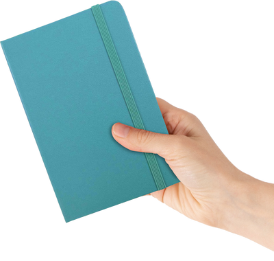 Caribbean Blue Large 5 7/8 x 8 1/2 Notebooks (70 Dotted Pages)